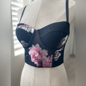 Floral Cami/Corset Top